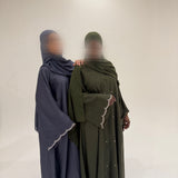 ABAYA PERLÉE GRIS