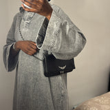 ROBE EN JEAN GRISE