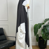 MAXI KHIMAR JERSEY PREMIUM - GRIS FONCÉ