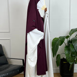 MAXI KHIMAR JERSEY PREMIUM - AUBERGINE