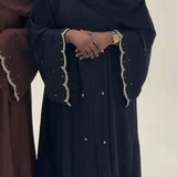 ABAYA PERLÉE NOIR