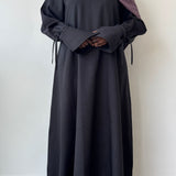 LINEN DRESS - NOIR
