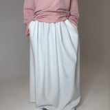 JUPE OVERSIZE BLANC