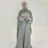 ENSEMBLE EN LIN GRIS IVOIRE