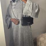 ROBE EN JEAN GRISE