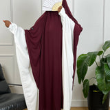 MAXI KHIMAR JERSEY PREMIUM - BORDEAUX
