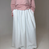 JUPE OVERSIZE BLANC