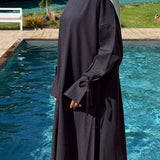 LINEN DRESS - NOIR