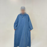 ROBE EN JEAN BLEU CLAIR