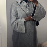 ROBE EN JEAN GRISE