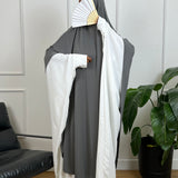 MAXI KHIMAR JERSEY PREMIUM - GRIS CLAIR