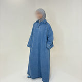 ROBE EN JEAN BLEU CLAIR