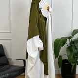 MAXI KHIMAR JERSEY PREMIUM - VERT OLIVE
