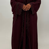 LACE DRESS - BORDEAUX - PRÉCOMMANDE