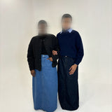 JUPE EN JEAN BLEU DENIM