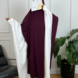 MAXI KHIMAR JERSEY PREMIUM - AUBERGINE