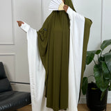MAXI KHIMAR JERSEY PREMIUM - VERT OLIVE