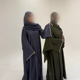 ABAYA PERLÉE KAKI