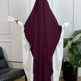MAXI KHIMAR JERSEY PREMIUM - AUBERGINE
