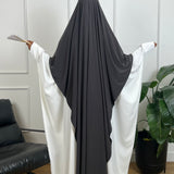 MAXI KHIMAR JERSEY PREMIUM - GRIS FONCÉ