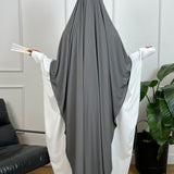 MAXI KHIMAR JERSEY PREMIUM - GRIS CLAIR